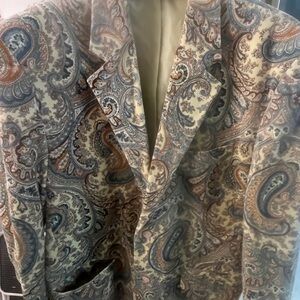 Paisley Pattern Men's Blazer - Multicolor